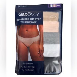 NWT Gap Body Seamless Hipster Panties Pack of 5 Size XXL (20-22)